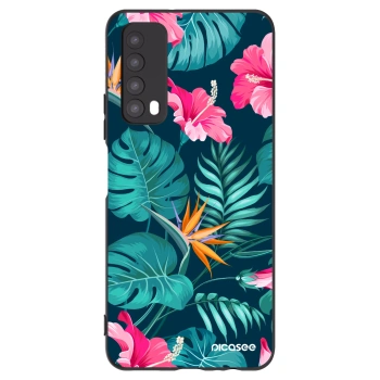 Picasee silikonový černý obal pro Huawei P Smart 2021 - Pink Monstera