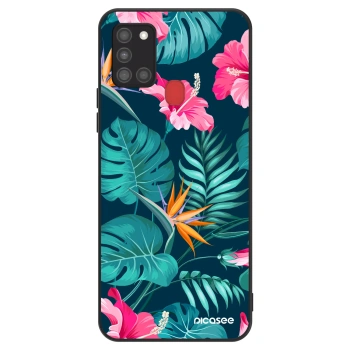 Obal pro Samsung Galaxy A21s - Pink Monstera