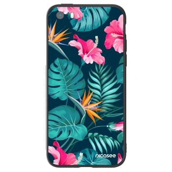 Obal pro Apple iPhone 5/5S/SE - Pink Monstera