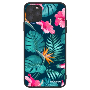 Picasee ULTIMATE CASE pro Apple iPhone 11 Pro Max - Pink Monstera