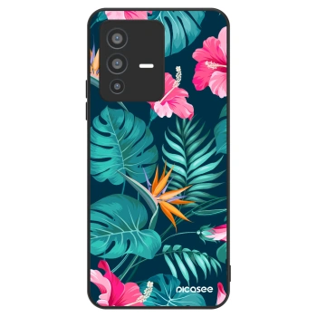 Obal pro Vivo V23 5G - Pink Monstera