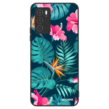 Obal pro OPPO A16s - Pink Monstera