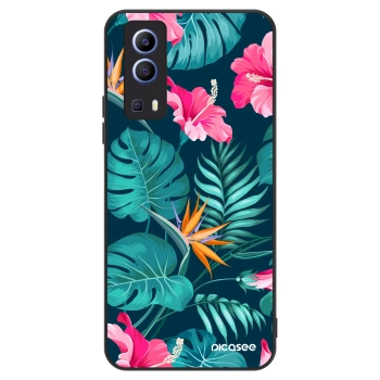 Obal pro Vivo Y52 5G - Pink Monstera