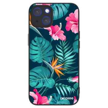 Picasee ULTIMATE CASE pro Apple iPhone 14 - Pink Monstera
