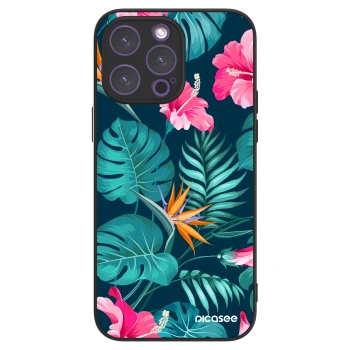 Picasee ULTIMATE CASE pro Apple iPhone 14 Pro Max - Pink Monstera
