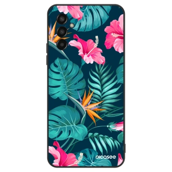 Obal pro Samsung Galaxy M13 M135F - Pink Monstera