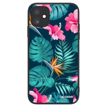 Picasee ULTIMATE CASE MagSafe pro Apple iPhone 11 - Pink Monstera