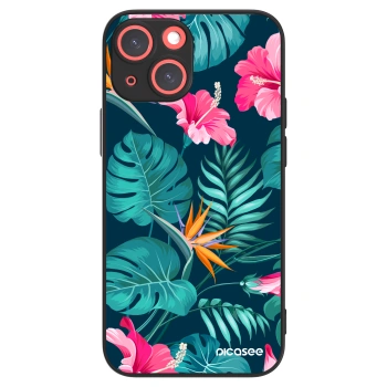 Picasee ULTIMATE CASE MagSafe pro Apple iPhone 13 mini - Pink Monstera