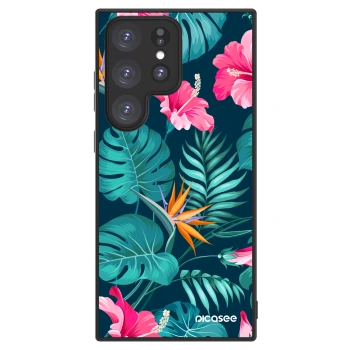 Picasee ULTIMATE CASE pro Samsung Galaxy S23 Ultra 5G - Pink Monstera