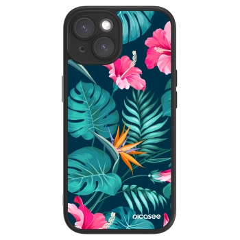 Obal pro Apple iPhone 15 - Pink Monstera