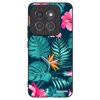 Picasee silikonový černý obal pro Xiaomi 14 Pro - Pink Monstera
