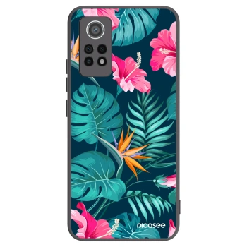 Picasee silikonový černý obal pro Xiaomi Redmi Note 12 Pro 4G - Pink Monstera