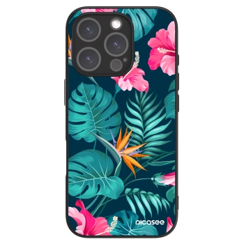 Obal pro Apple iPhone 16 Pro - Pink Monstera