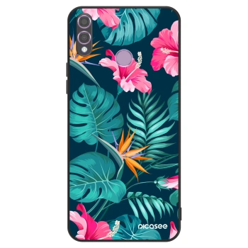 Obal pro Honor 8X - Pink Monstera