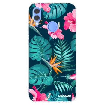Picasee silikonový průhledný obal pro Honor 10 Lite - Pink Monstera