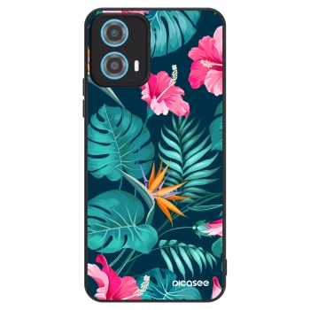 Obal pro Motorola Moto G34 5G - Pink Monstera