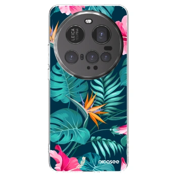 Picasee silikonový průhledný obal pro Xiaomi 15 Ultra - Pink Monstera