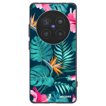 Picasee silikonový černý obal pro Vivo X200 Pro - Pink Monstera