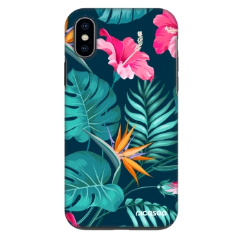 Obal pro Apple iPhone X/XS - Pink Monstera