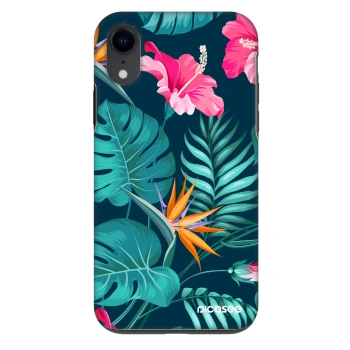 Obal pro Apple iPhone XR - Pink Monstera