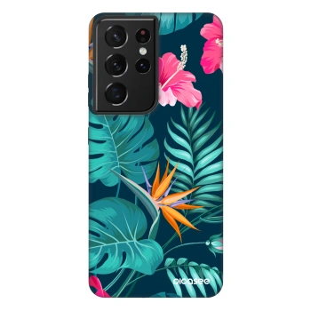 Obal pro Samsung Galaxy S21 Ultra 5G G998B - Pink Monstera
