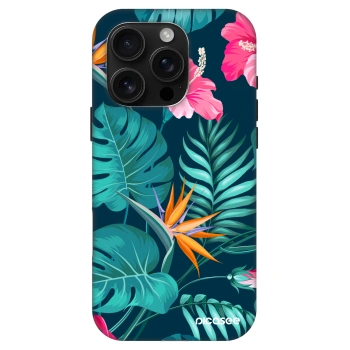 Picasee Fashion Case MagSafe Apple iPhone 16 Pro - Pink Monstera