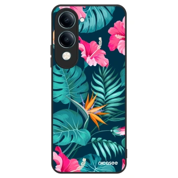 Obal pro Vivo Y29s 5G - Pink Monstera