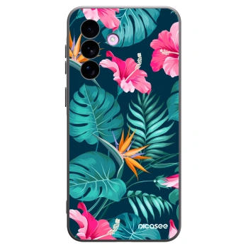 Picasee silikonový černý obal pro Samsung Galaxy A57 5G - Pink Monstera