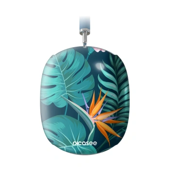 Obal pro Apple AirPods Max - Pink Monstera