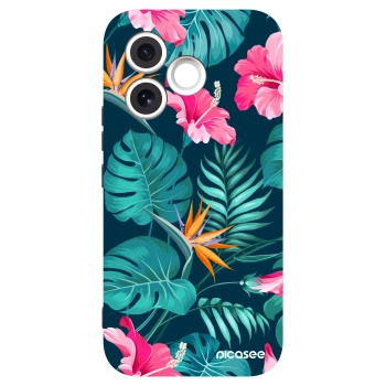 Picasee silikonový černý obal pro Honor 600 Lite - Pink Monstera