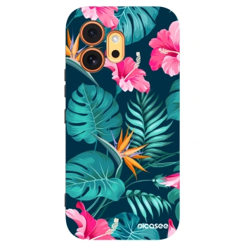 Picasee silikonový černý obal pro Honor 600 - Pink Monstera