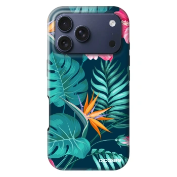 Obal pro Apple iPhone 18 Pro - Pink Monstera