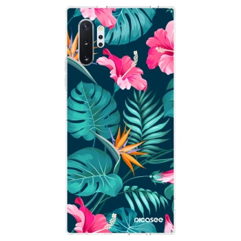Obal pro Samsung Galaxy Note 10+ N975F - Pink Monstera