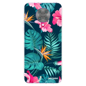 Picasee silikonový průhledný obal pro Xiaomi Poco F2 Pro - Pink Monstera