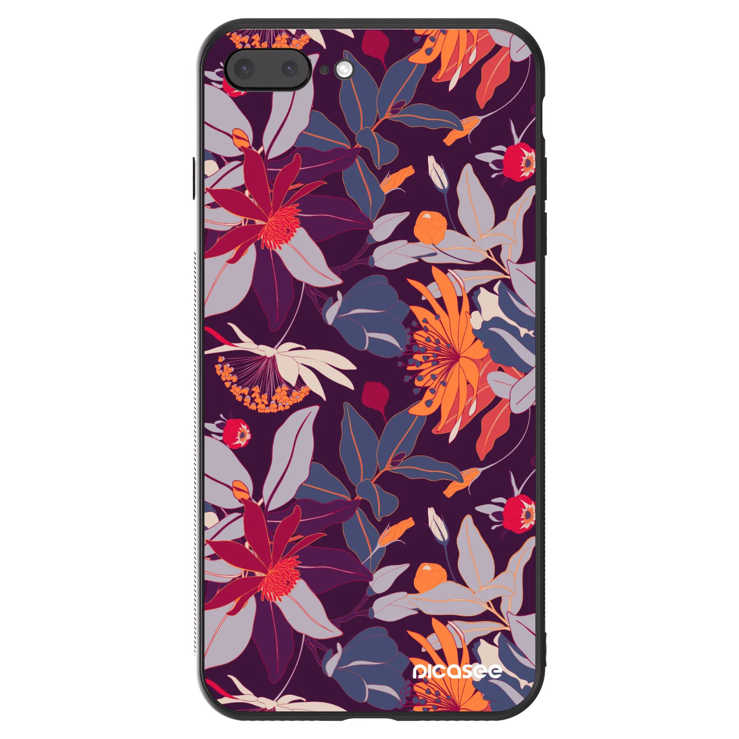 Picasee ULTIMATE CASE pro Apple iPhone 7 Plus - Purple Leaf