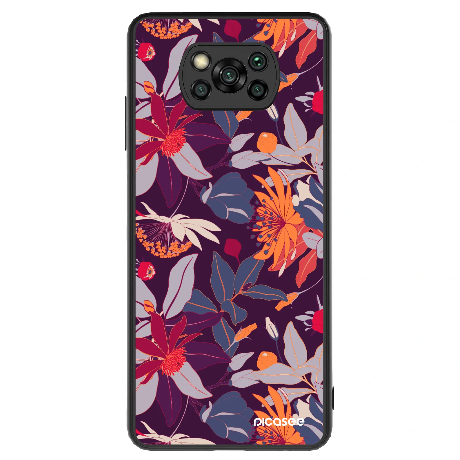 Picasee ULTIMATE CASE pro Xiaomi Poco X3 - Purple Leaf
