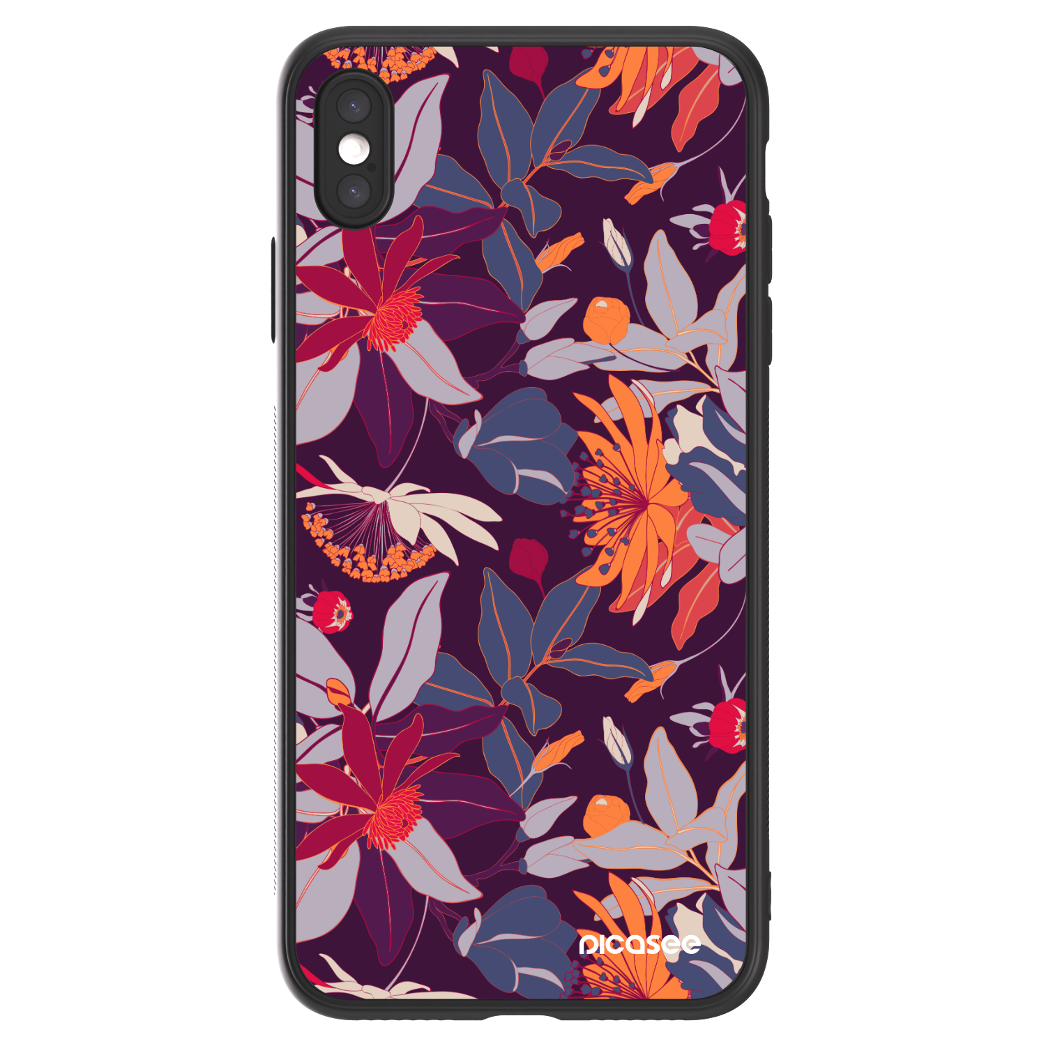 Picasee ULTIMATE CASE pro Apple iPhone XS Max - Purple Leaf