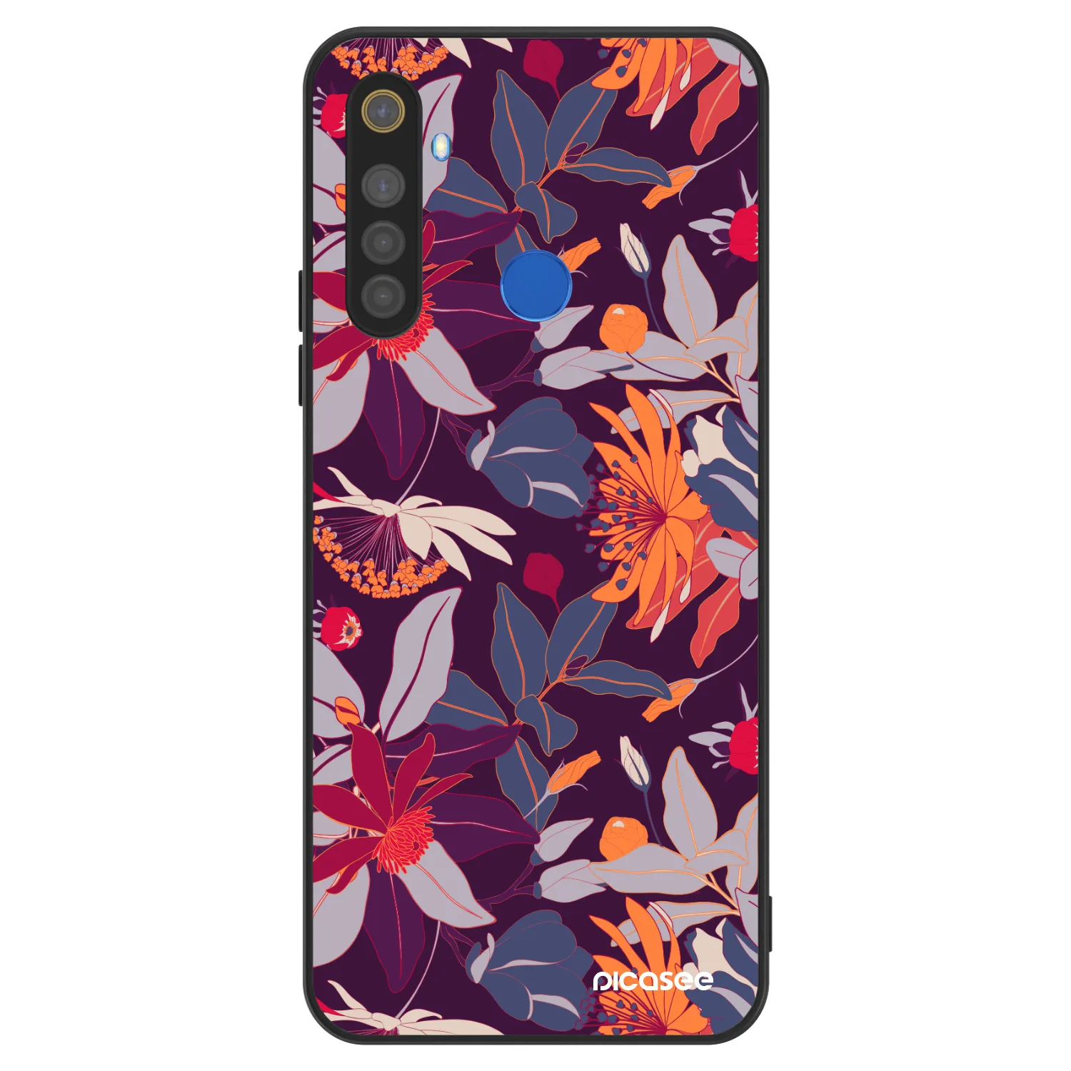 Picasee ULTIMATE CASE pro Realme 5 - Purple Leaf