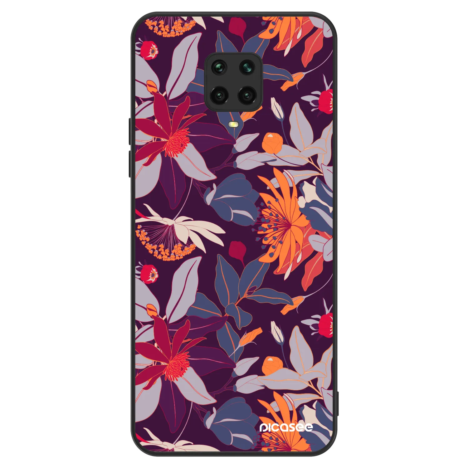 Picasee ULTIMATE CASE pro Xiaomi Redmi Note 9S - Purple Leaf