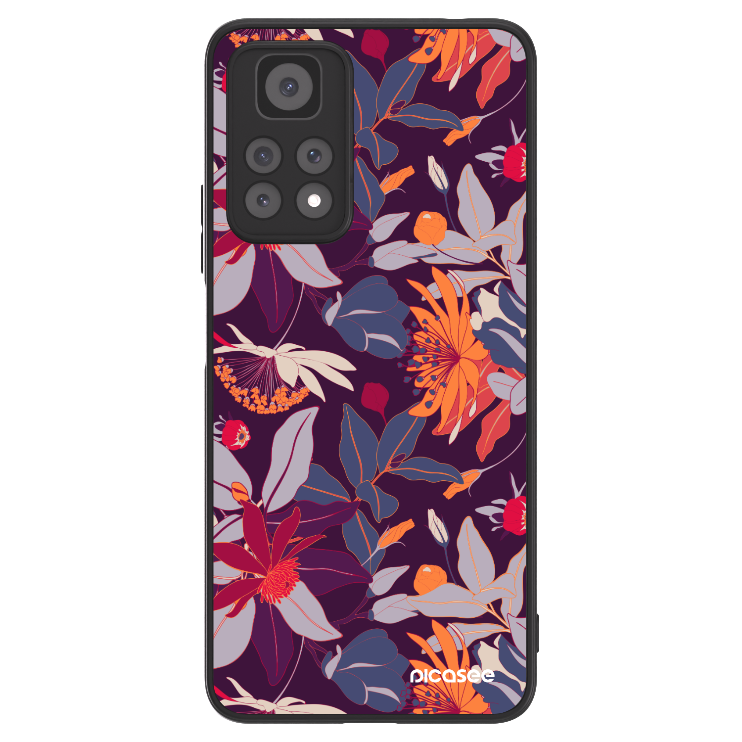Picasee ULTIMATE CASE pro Xiaomi Redmi Note 11 Pro - Purple Leaf