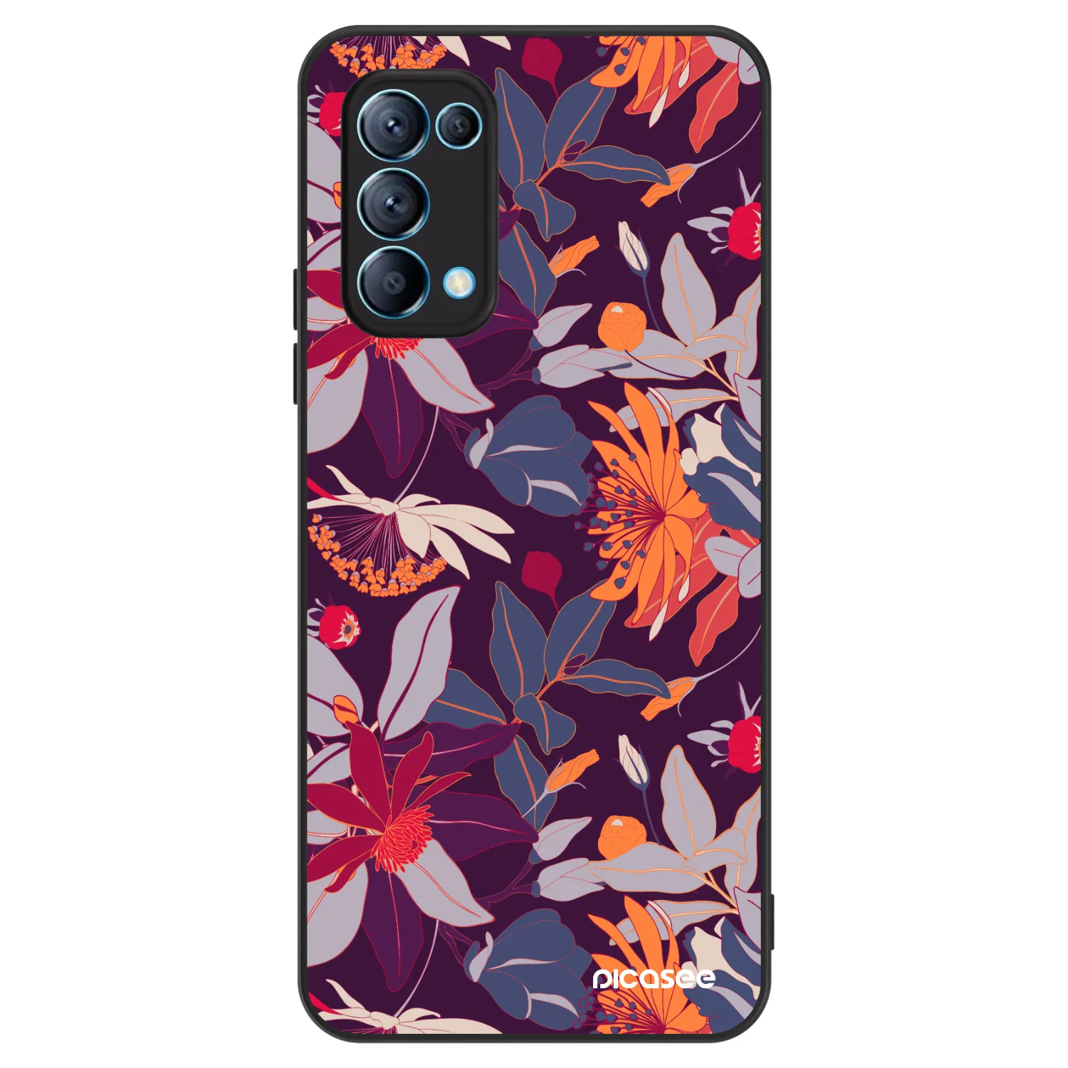 Picasee ULTIMATE CASE pro OPPO Reno 5 5G - Purple Leaf