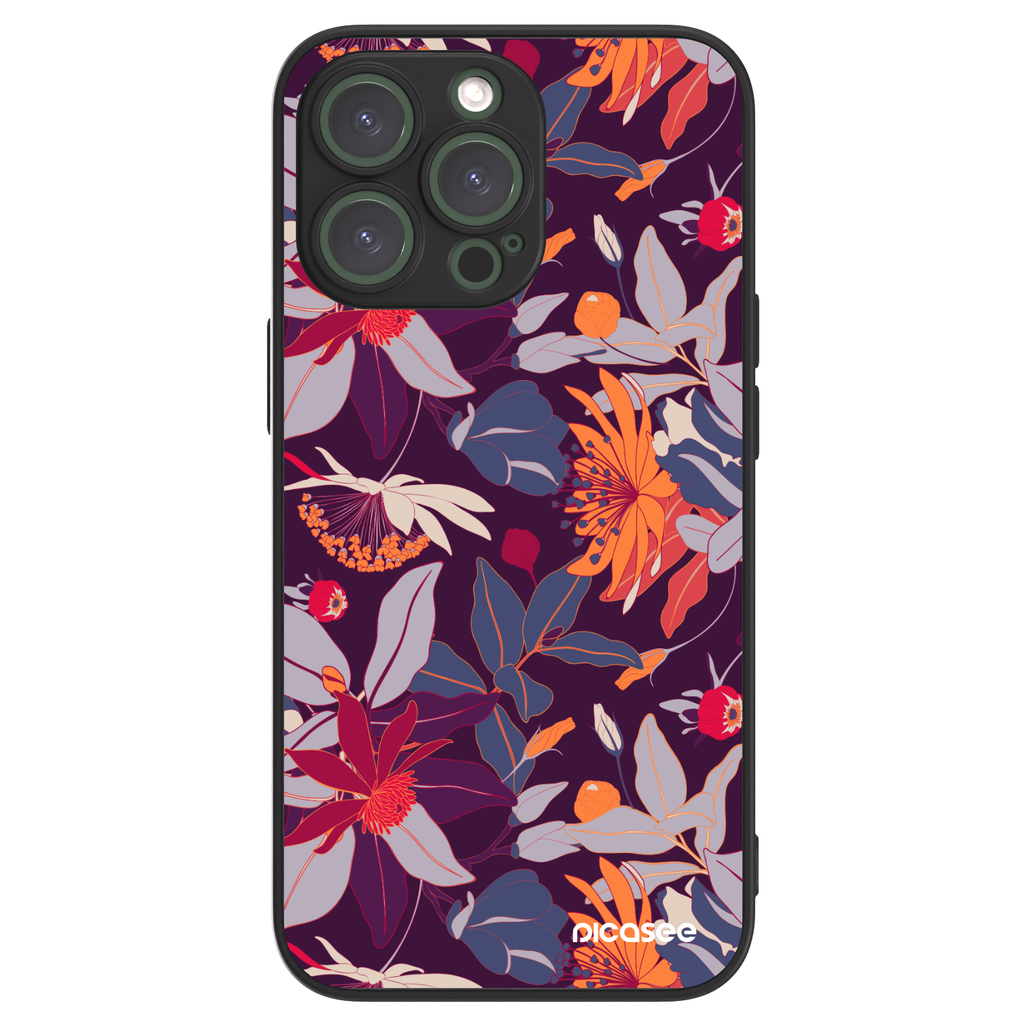 Picasee ULTIMATE CASE MagSafe pro Apple iPhone 13 Pro - Purple Leaf