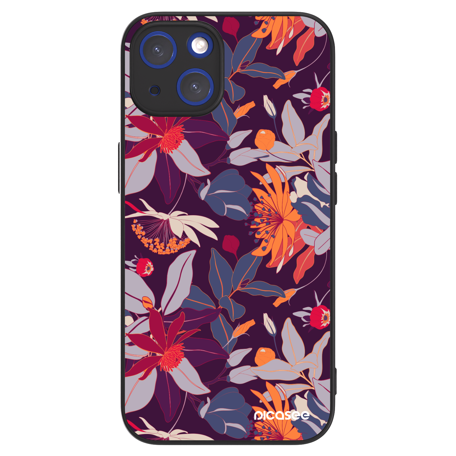 Picasee ULTIMATE CASE MagSafe pro Apple iPhone 14 - Purple Leaf