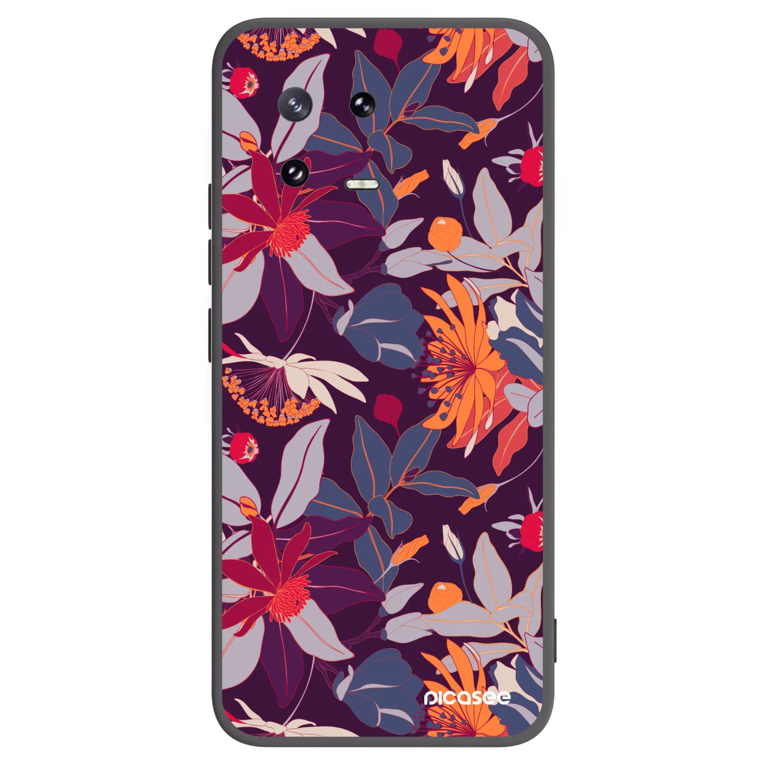 Picasee silikonový černý obal pro Xiaomi 13 Pro - Purple Leaf