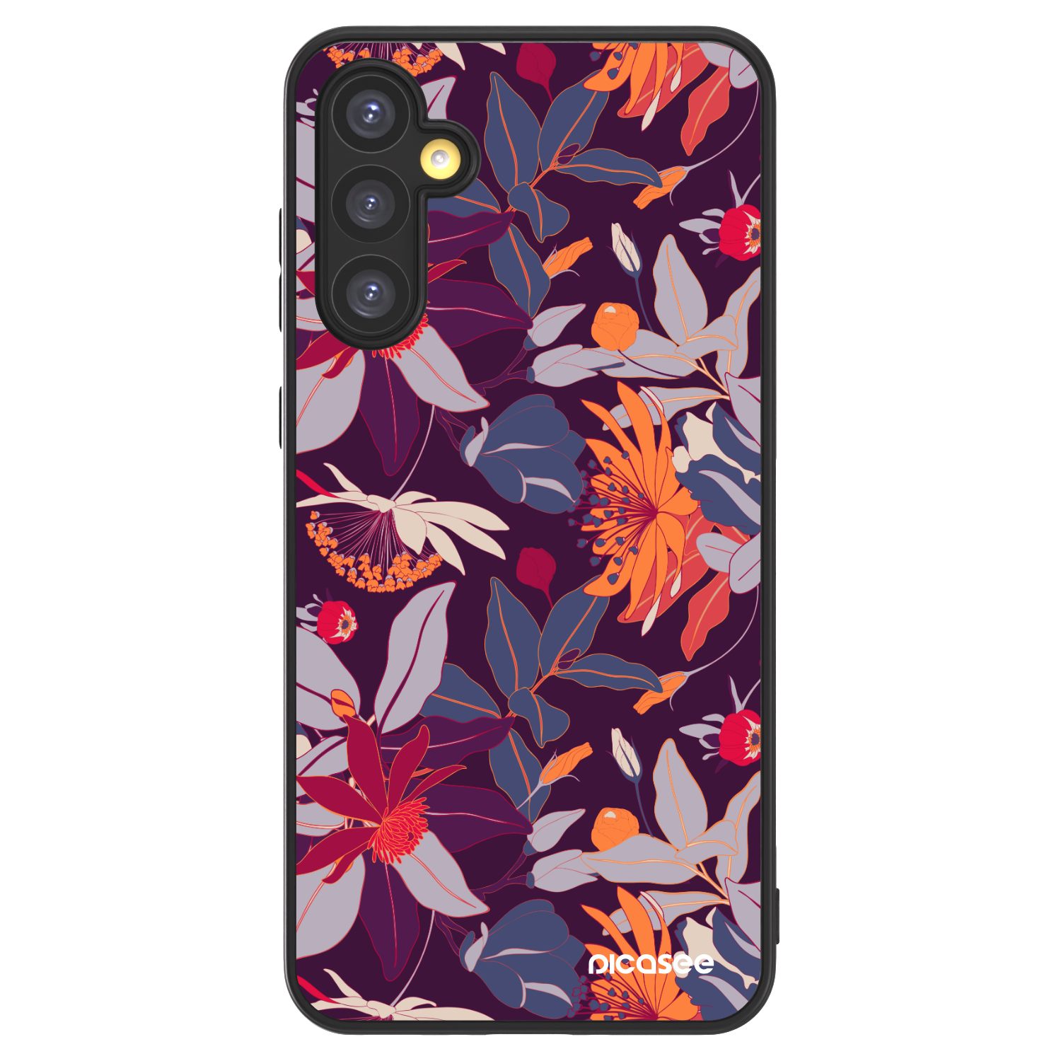 Picasee ULTIMATE CASE pro Samsung Galaxy A34 5G A346B - Purple Leaf