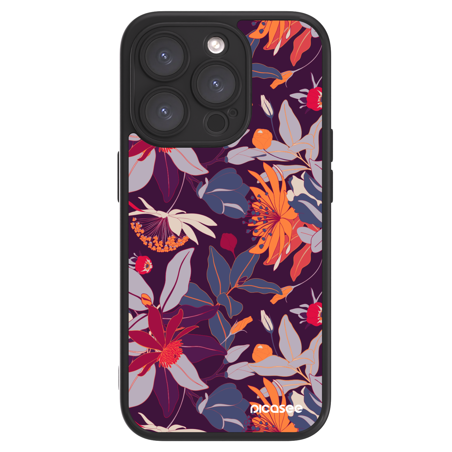 Picasee ULTIMATE CASE pro Apple iPhone 15 Pro - Purple Leaf