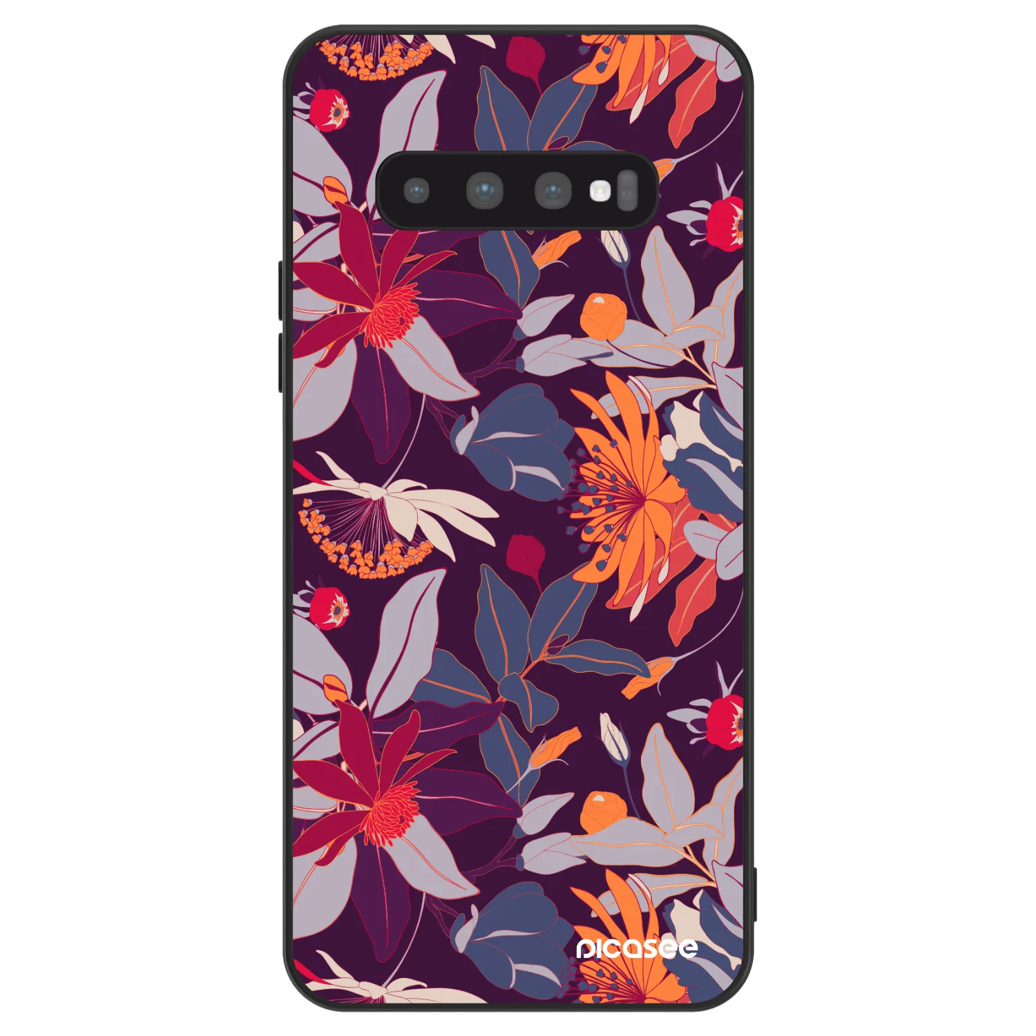 Picasee ULTIMATE CASE pro Samsung Galaxy S10 Plus G975 - Purple Leaf