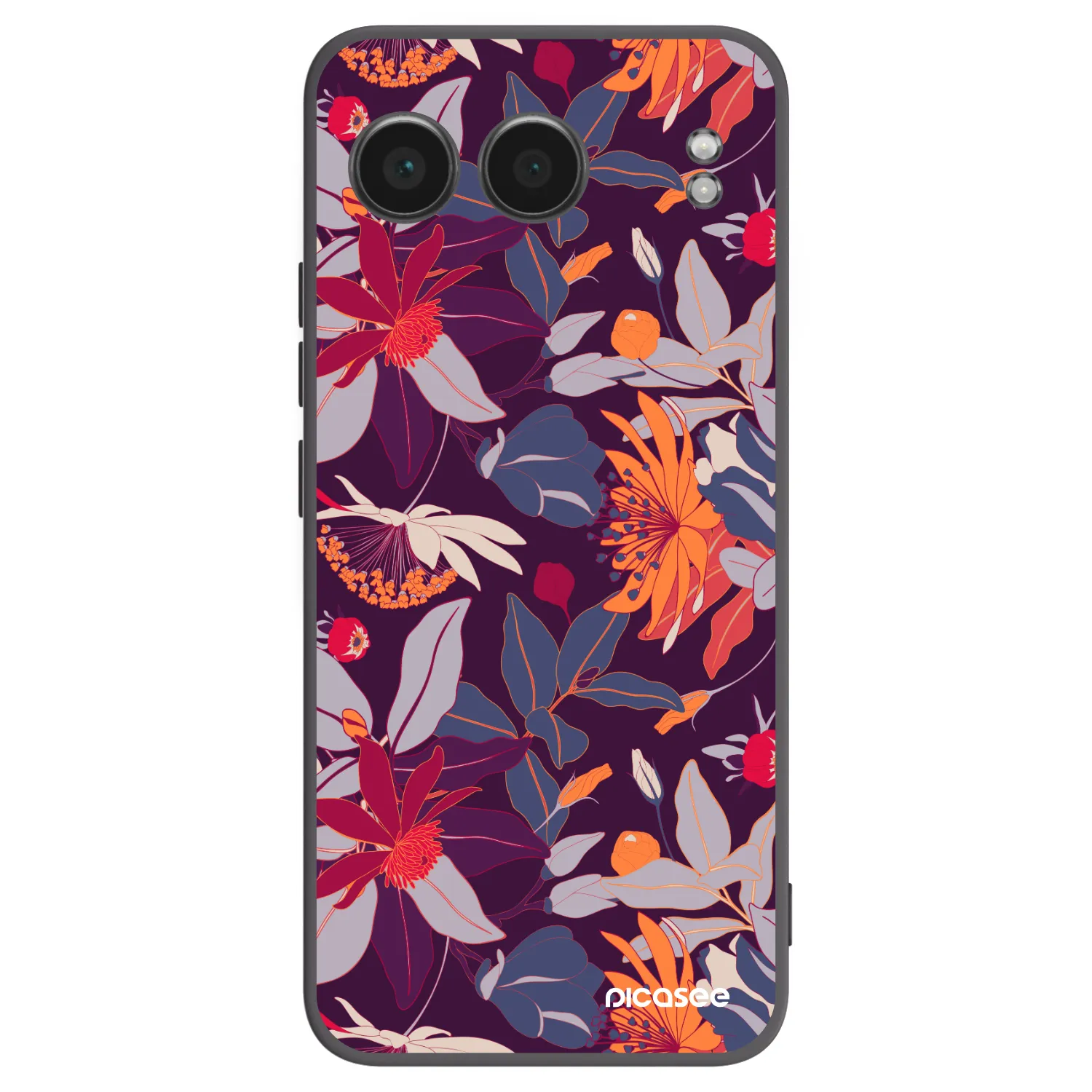 Picasee silikonový černý obal pro OnePlus Nord 4 - Purple Leaf