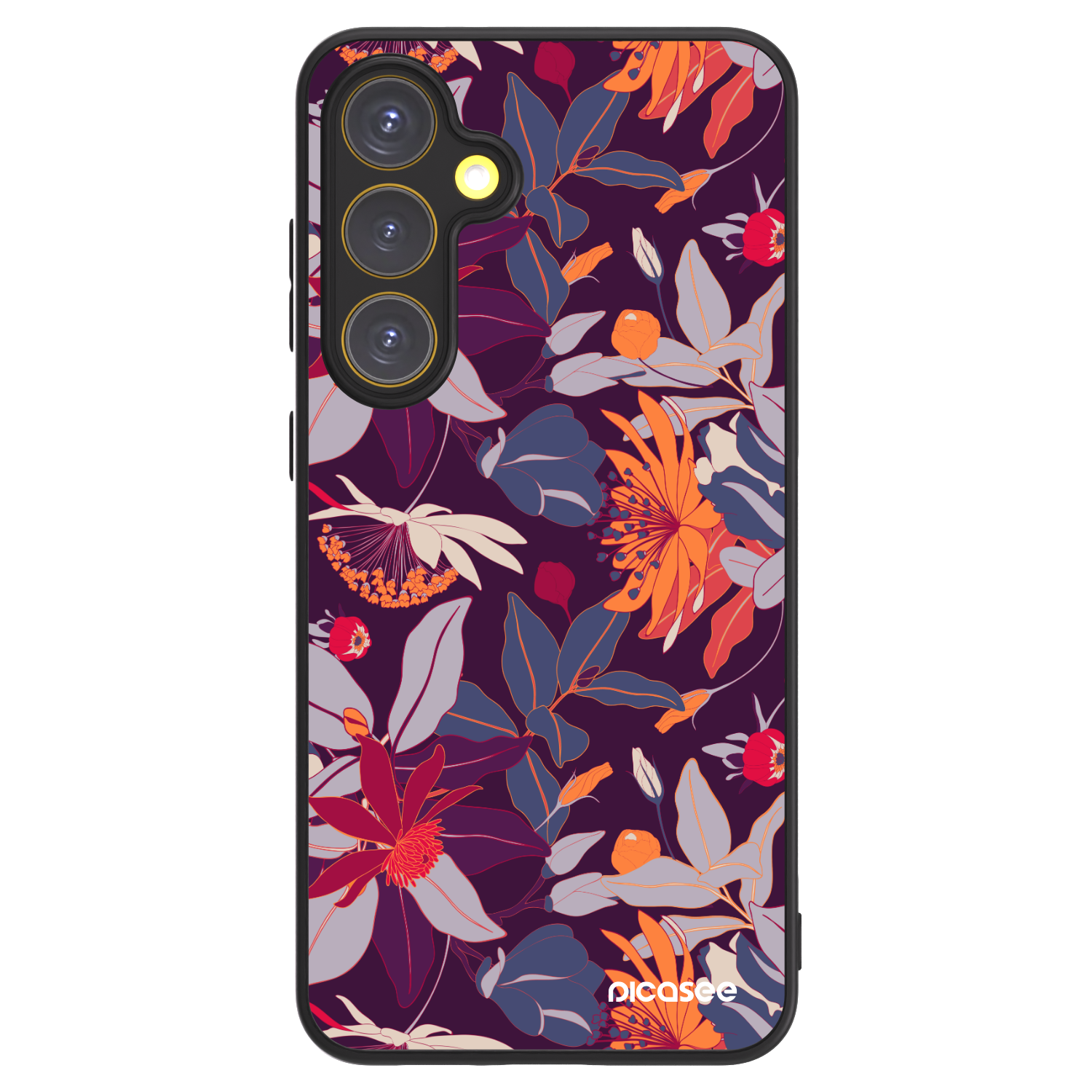 Picasee ULTIMATE CASE pro Samsung Galaxy S24 FE S721B - Purple Leaf