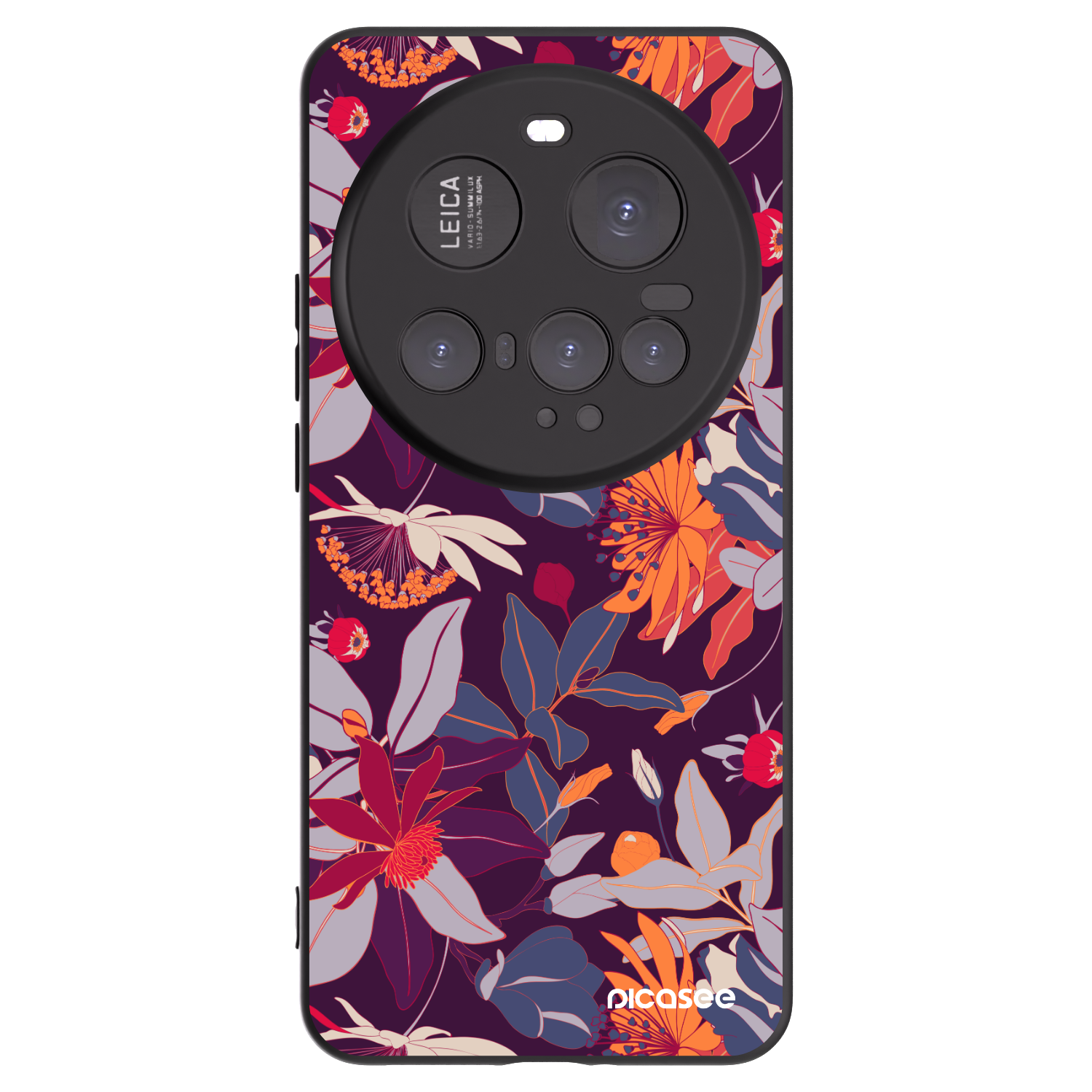 Picasee silikonový černý obal pro Xiaomi 15 Ultra - Purple Leaf